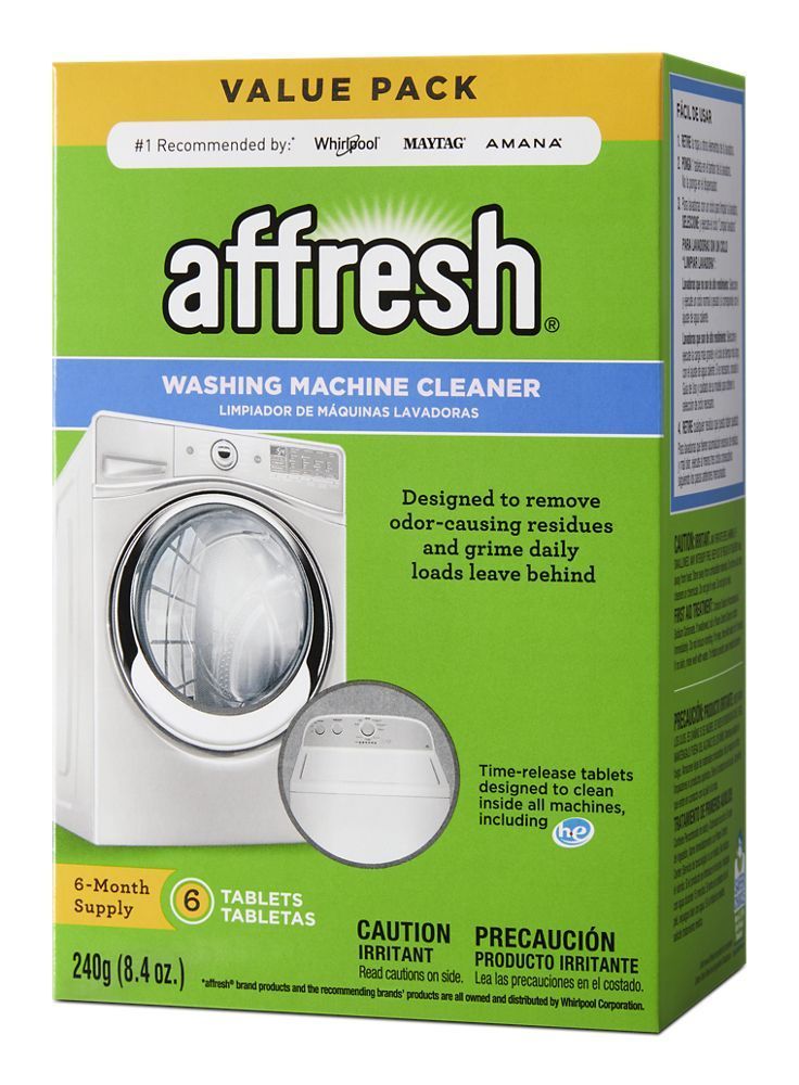 Whirlpool Affresh Washing Machine Cleaner, Cleans Front Load and