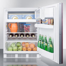 Summit CT661BIIF Built-In Undercounter Refrigerator-Freezer For Residential Use, Cycle Defrost With A Deluxe Interior, Panel-Ready Door, And White Cabinet