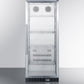 Summit SCR1156 Commercial Beverage Merchandiser Designed For The Display And Refrigeration Of Beverages And Sealed Food, With 11 Cu.Ft. Capacity, Ss Interior, Self-Closing Door, And A Digital Thermostat