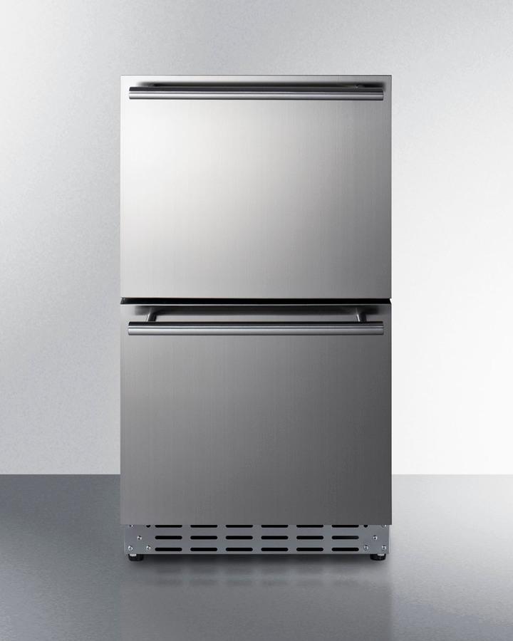 Summit ADRD18 18" Wide 2-Drawer All-Refrigerator, Ada Compliant