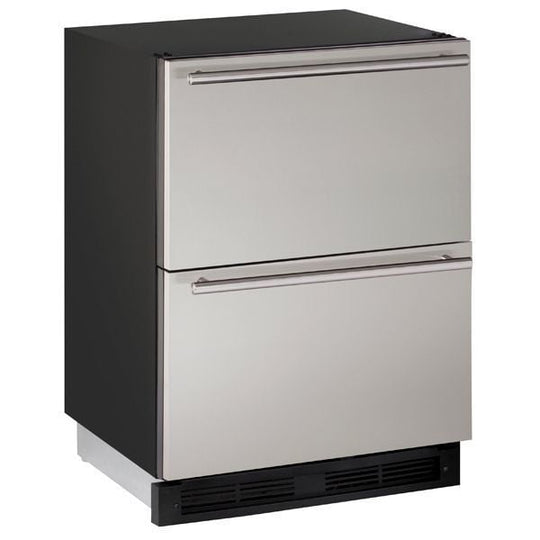 U-Line U1224DWRS00B 1224Dwr 24" Refrigerator Drawers With Stainless Solid Finish (115 V/60 Hz Volts /60 Hz Hz)