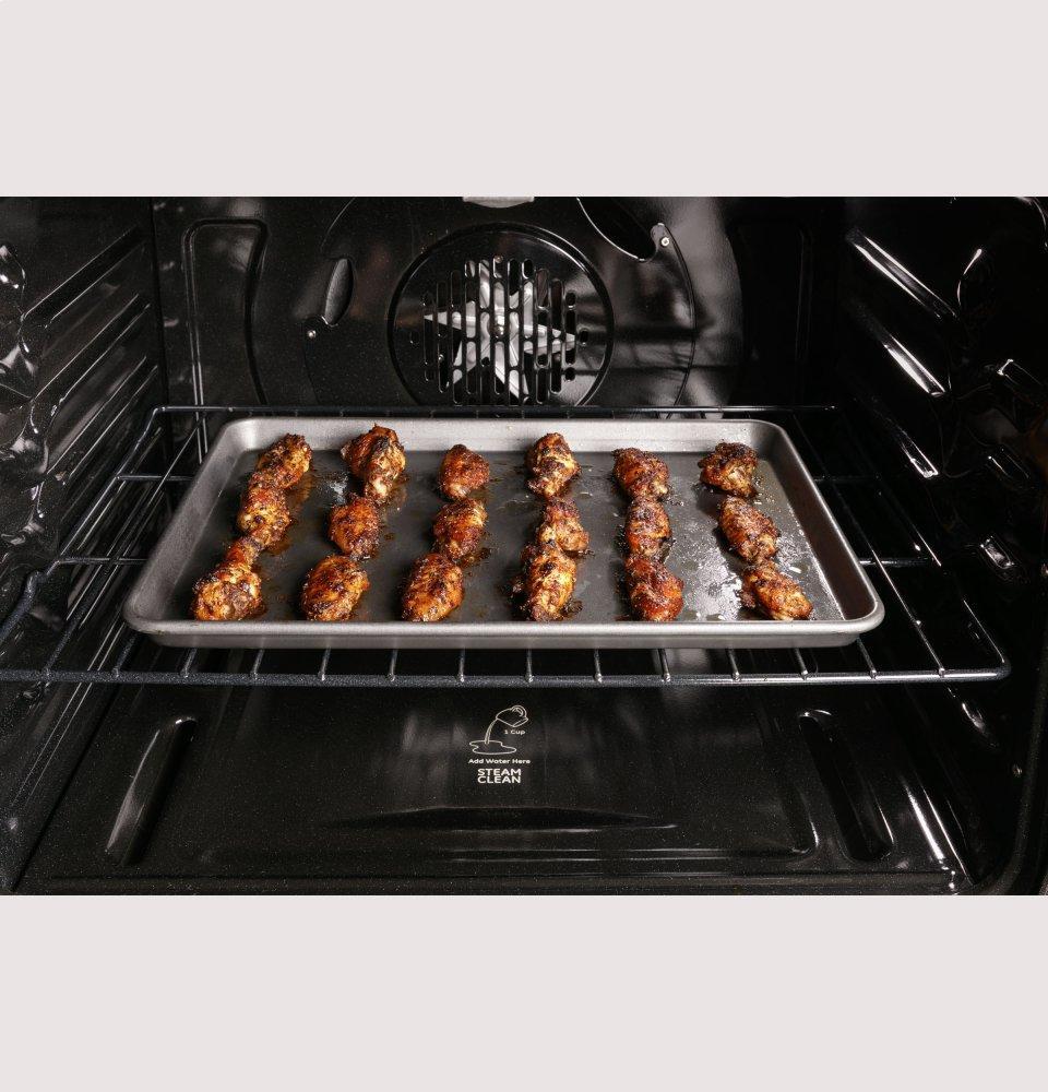 Ge Appliances PGB965BPTS Ge Profile&#8482; 30" Free-Standing Gas Double Oven Convection Range With No Preheat Air Fry