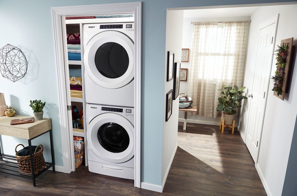 Whirlpool WED5620HW 7.4 Cu. Ft. Front Load Electric Dryer With Intuitive Touch Controls