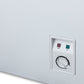 Summit SCFM92 Commercially Listed 9 Cu.Ft. Manual Defrost Chest Freezer In White With Stainless Steel Corner Protectors