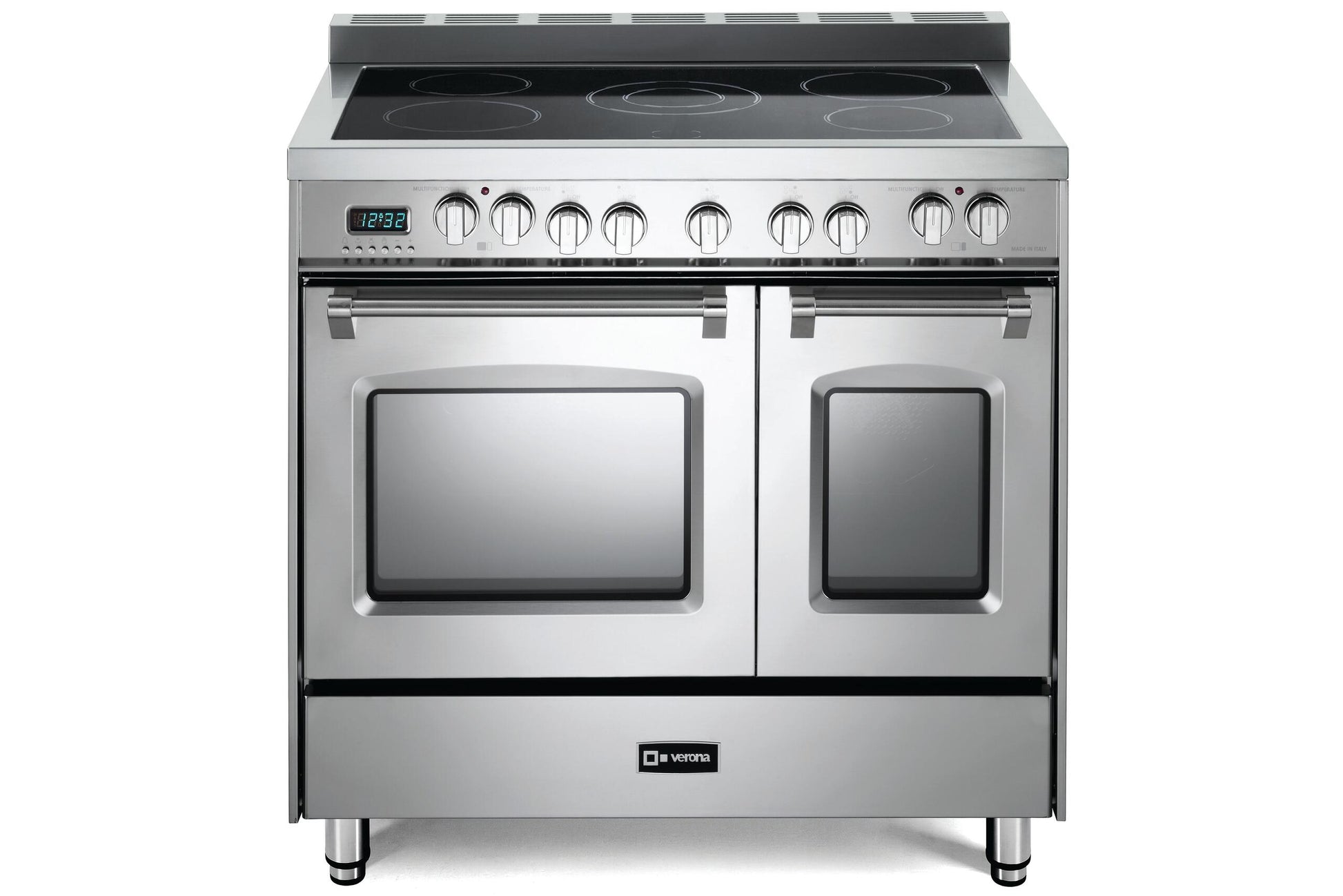 Verona VPFSEE365DSS Prestige 36" Electric Glass Top Double Oven Range - Stainless Steel
