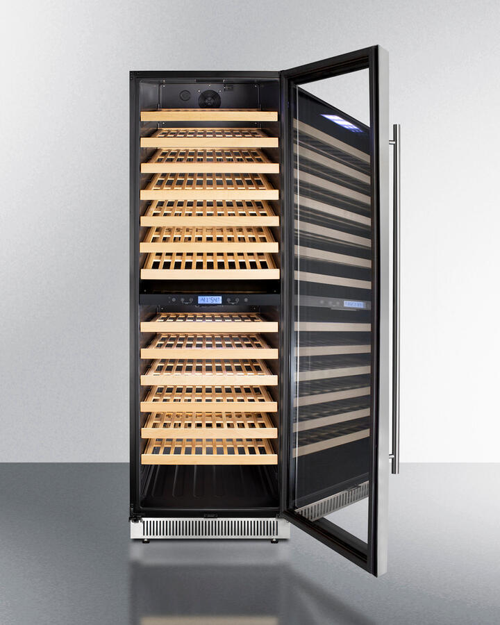 Summit SWC1966BCSS 24" Wide Dual Zone Wine Cellar