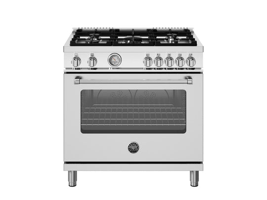 Bertazzoni MAS365GASXV 36 Inch All Gas Range, 5 Burners Stainless Steel