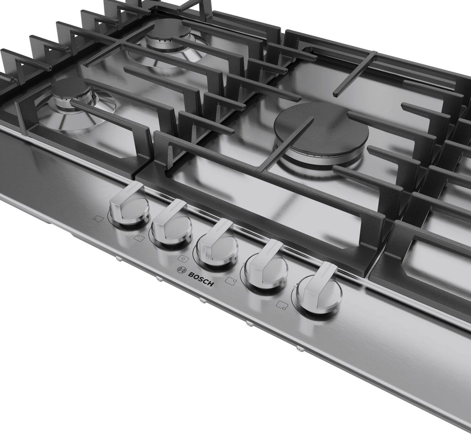 Bosch NGM3650UC 300 Series Gas Cooktop Stainless Steel