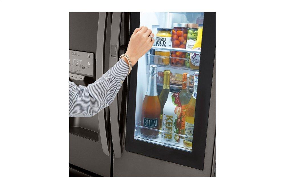 Lg LRFVC2406D 24 Cu. Ft. Smart Wi-Fi Enabled Instaview&#8482; Door-In-Door® Counter-Depth Refrigerator With Craft Ice&#8482; Maker