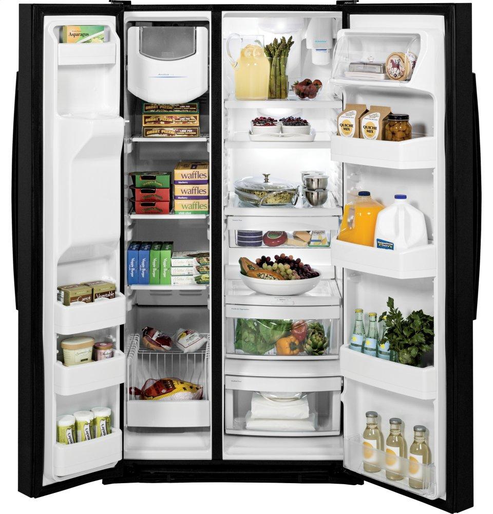 Ge Appliances GSE25GGHBB Ge® Energy Star® 25.3 Cu. Ft. Side-By-Side Refrigerator