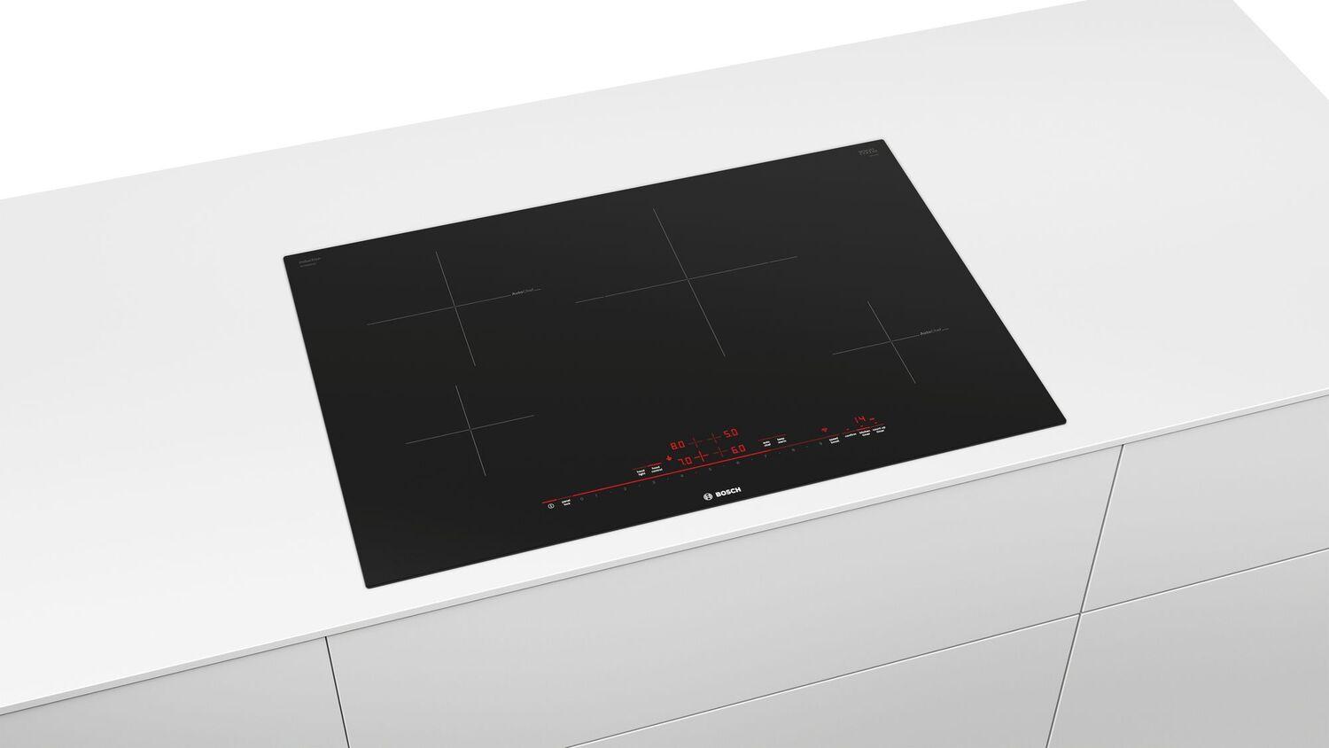 Bosch NIT8060UC 800 Series Induction Cooktop 30'' Black, Surface Mount Without Frame Nit8060Uc