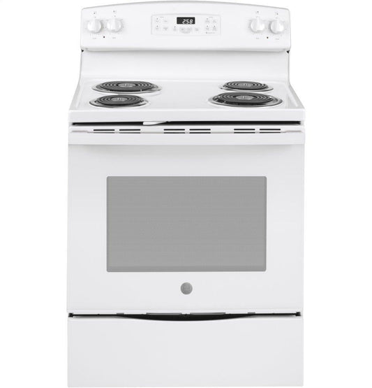Ge Appliances JB258DMWW Ge® 30" Free-Standing Self-Clean Electric Range