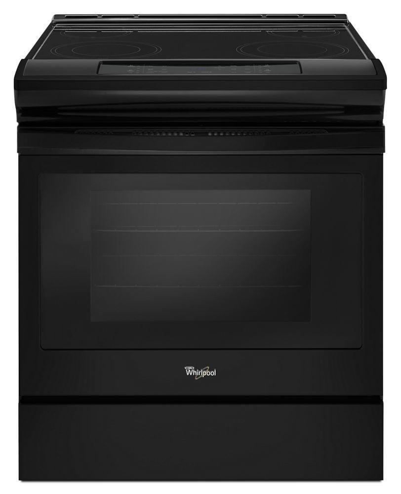 Whirlpool WEE510SAGB 4.8 Cu. Ft. Guided Electric Front Control Range With The Easy-Wipe Ceramic Glass Cooktop