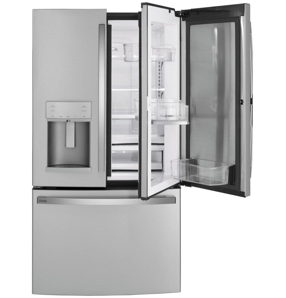 Ge Appliances PFD28KYNFS Ge Profile™ Series 27.7 Cu. Ft. Fingerprint Resistant French-Door Refrigerator With Door In Door And Hands-Free Autofill