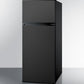 Summit FF1161KSIM Energy Star Qualified Ada Compliant Refrigerator-Freezer With Factory-Installed Icemaker And Black Stainless Steel Doors
