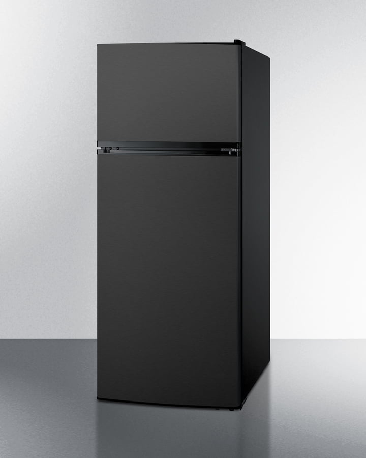 Summit FF1161KSIM Energy Star Qualified Ada Compliant Refrigerator-Freezer With Factory-Installed Icemaker And Black Stainless Steel Doors