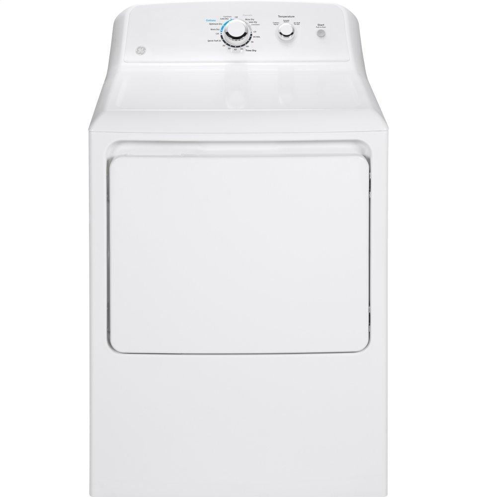 Ge Appliances GTX33GASKWW Ge® 6.2 Cu. Ft. Capacity Aluminized Alloy Drum Gas Dryer