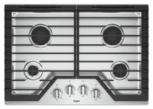 Whirlpool WCG55US0HS 30-Inch Gas Cooktop With Ez-2-Lift Hinged Cast-Iron Grates