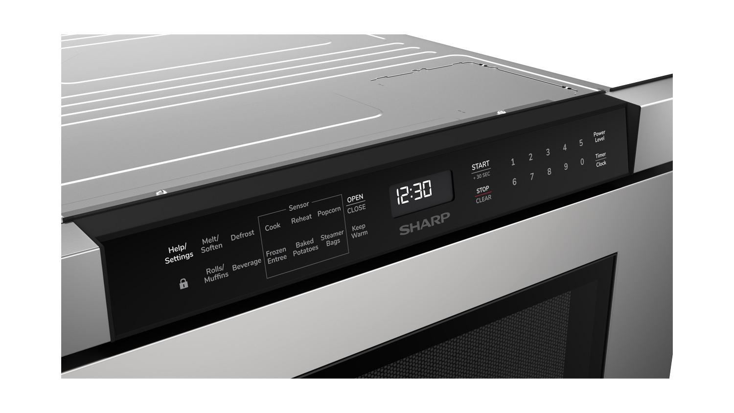 Sharp SMD2440JS 24 In. 1.2 Cu. Ft. Built-In Stainless Steel Microwave Drawer Oven