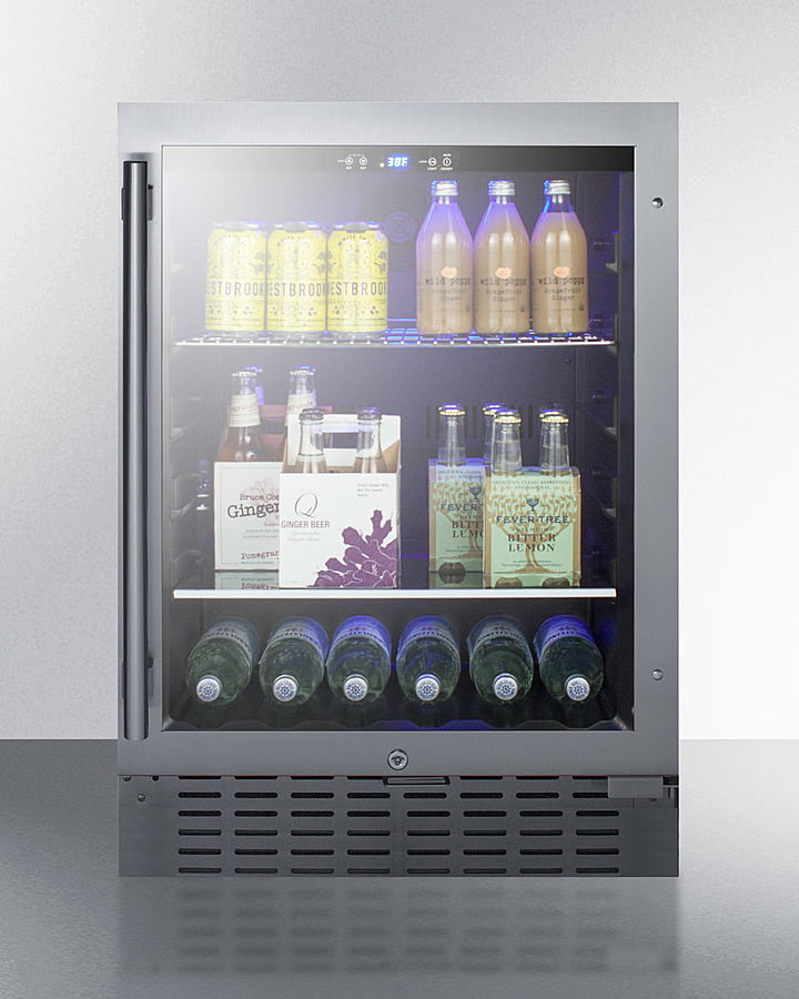 Summit SCR2466B 24" Wide Built-In Beverage Cooler