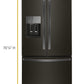Whirlpool WRF555SDHV 36-Inch Wide French Door Refrigerator In Fingerprint-Resistant Black Stainless Steel - 25 Cu. Ft.