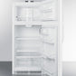 Summit BKRF15W 15 Cu.Ft. Break Room Refrigerator-Freezer In White With Nist Calibrated Alarm/Thermometers