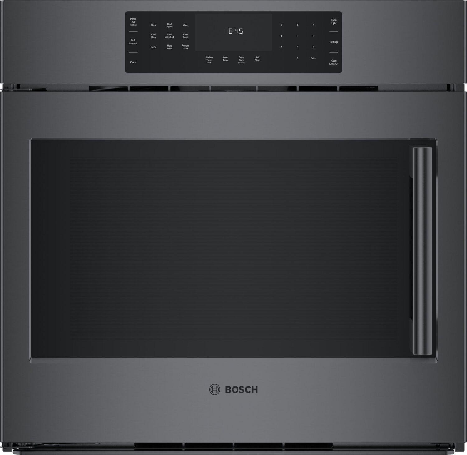 Bosch HBL8444LUC 800 Series Single Wall Oven 30'' Left Sideopening Door, Black Stainless Steel Hbl8444Luc