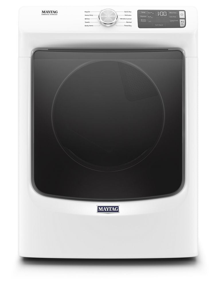 Maytag MED5630HW Front Load Electric Dryer With Extra Power And Quick Dry Cycle - 7.3 Cu. Ft.