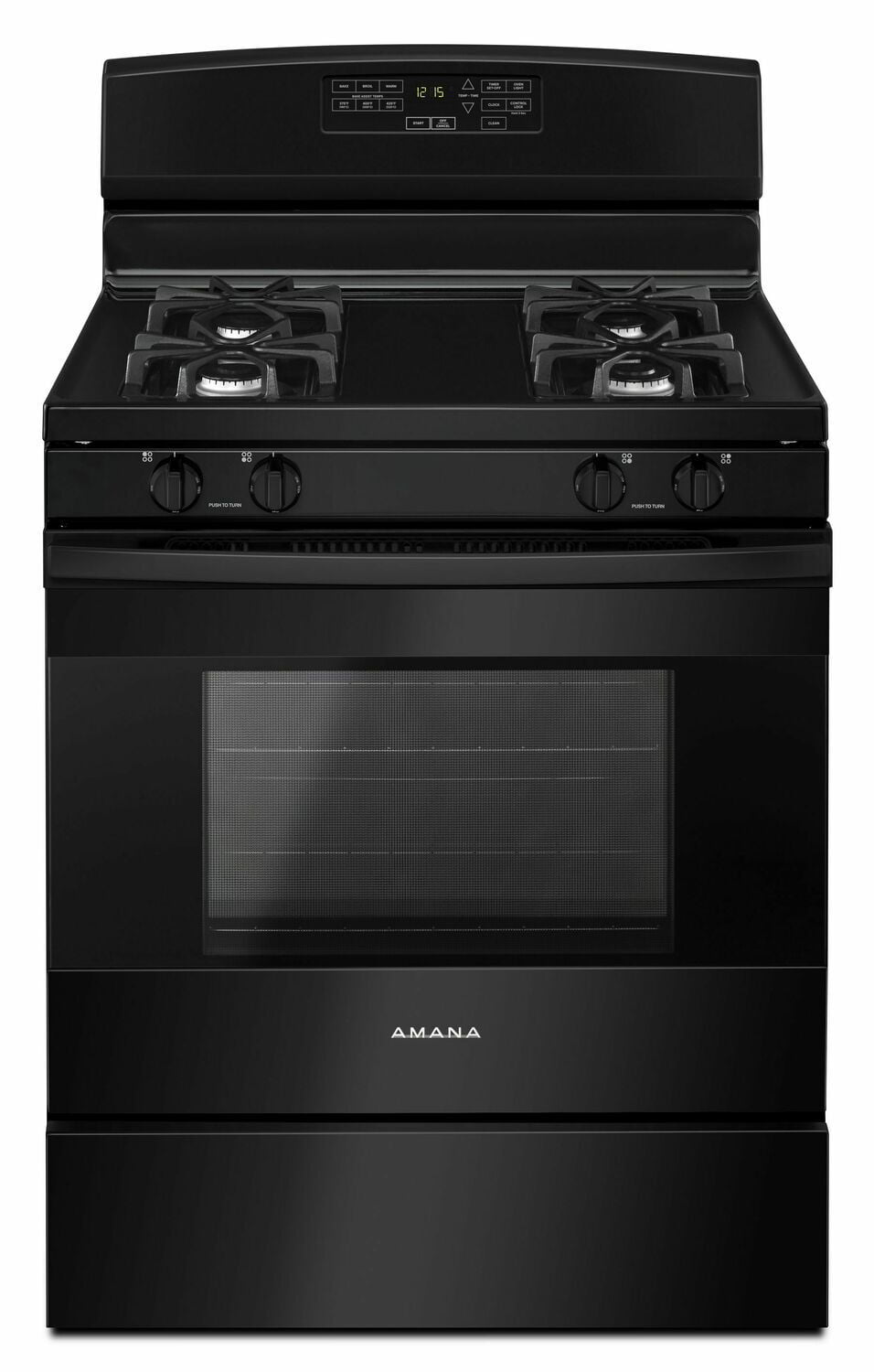 Amana AGR6603SFB 30-Inch Gas Range With Self-Clean Option - Black