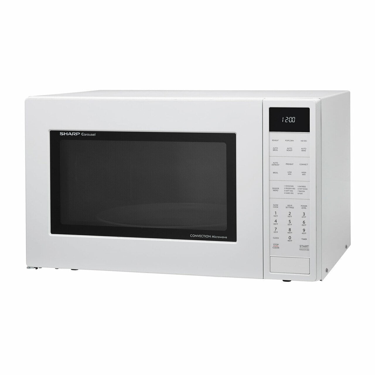 Sharp SMC1585BW 1.5 Cu. Ft. 900W Sharp White Carousel Convection + Microwave Oven