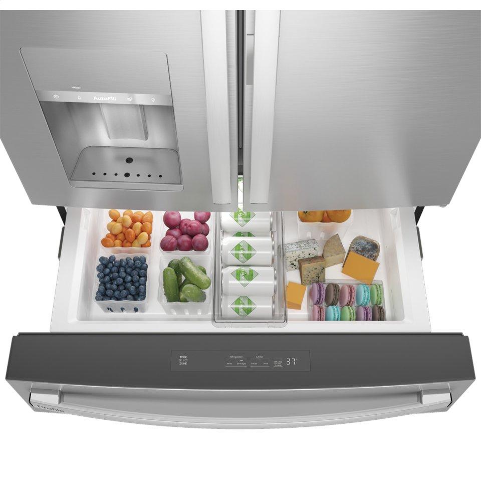 Ge Appliances PVD28BYNFS Ge Profile™ 27.9 Cu. Ft. Smart Fingerprint Resistant 4-Door French-Door Refrigerator With Door In Door