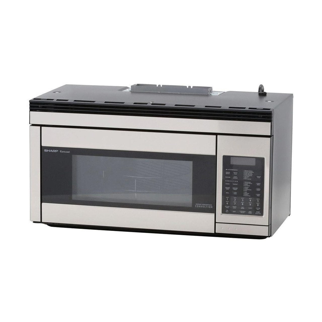 Sharp R1874TY 1.1 Cu. Ft. 850W Sharp Stainless Steel Over-The-Range Convection Microwave Oven