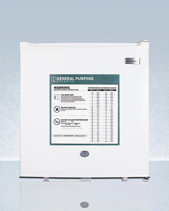 Summit FFAR23LGP Compact 1.7 Cu.Ft. General Purpose All-Refrigerator In White With Automatic Defrost, Front Lock, And Flat Door Liner