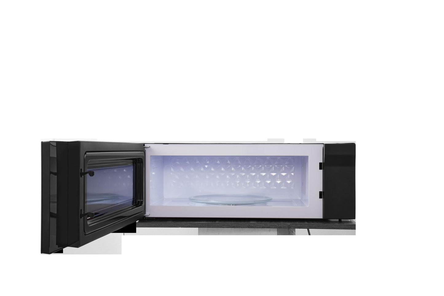 Xo Appliance XOOTR30LPS 30"W Otr 1000W 400Cfm 1.2 Cu Ft - Low Profile Black Glass