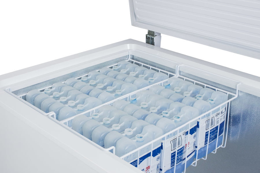 Summit EQFF152 Commercially Listed 17 Cu.Ft. Frost-Free Chest Freezer In White With Digital Thermostat For General Purpose Storage; Replaces Scff150