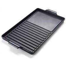 Verona VEGRD100C Cast Iron Grill / Griddle Combination - W 9" D 15" - 7 1/2" Lbs.