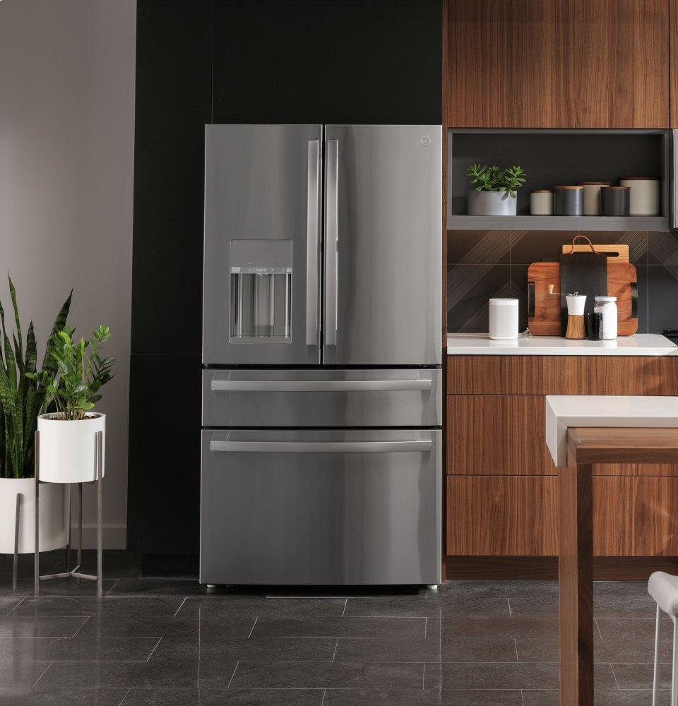 Ge Appliances PVD28BYNFS Ge Profile™ 27.9 Cu. Ft. Smart Fingerprint Resistant 4-Door French-Door Refrigerator With Door In Door