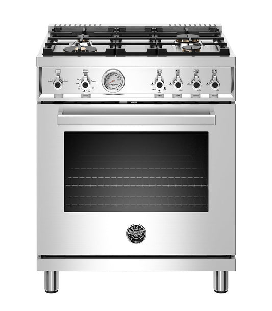 Bertazzoni PROF304GASXTLP 30" Professional Series Range - Gas Oven - 4 Brass Burners - Lp Version