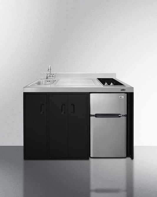 Summit CK54SINKL 54" Wide All-In-One Kitchenette