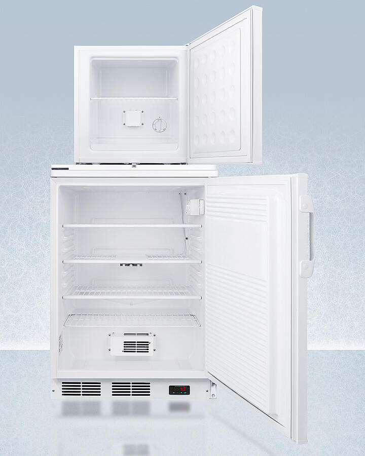 Summit FF7LWFS24LSTACKPRO Ff7Lwpro Auto Defrost All-Refrigerator With Digital Controls And Compact Manual Defrost Fs24Lpro All-Freezer With Stacking Rack, Both With Factory-Installed Probe Holes