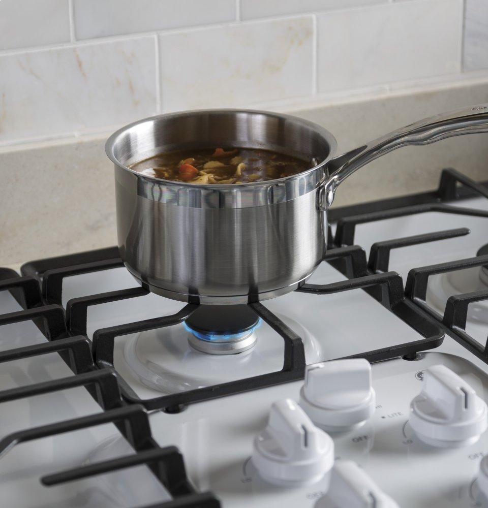 Ge Appliances JGP3036DLWW Ge® 36" Built-In Gas Cooktop With Dishwasher-Safe Grates