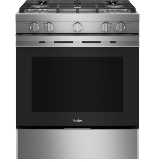 Haier QGSS740RNSS 30" Smart Slide-In Gas Range With Convection