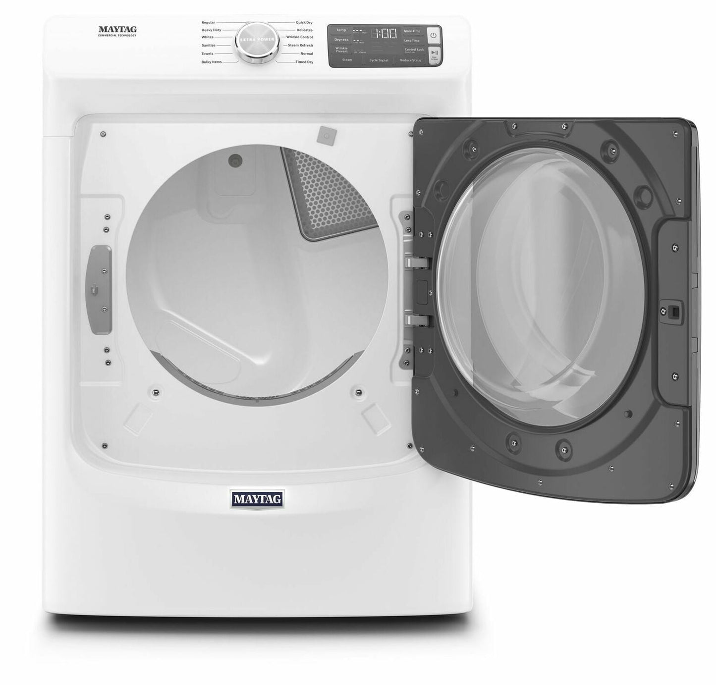 Maytag MGD6630HW Front Load Gas Dryer With Extra Power And Quick Dry Cycle - 7.3 Cu. Ft. White