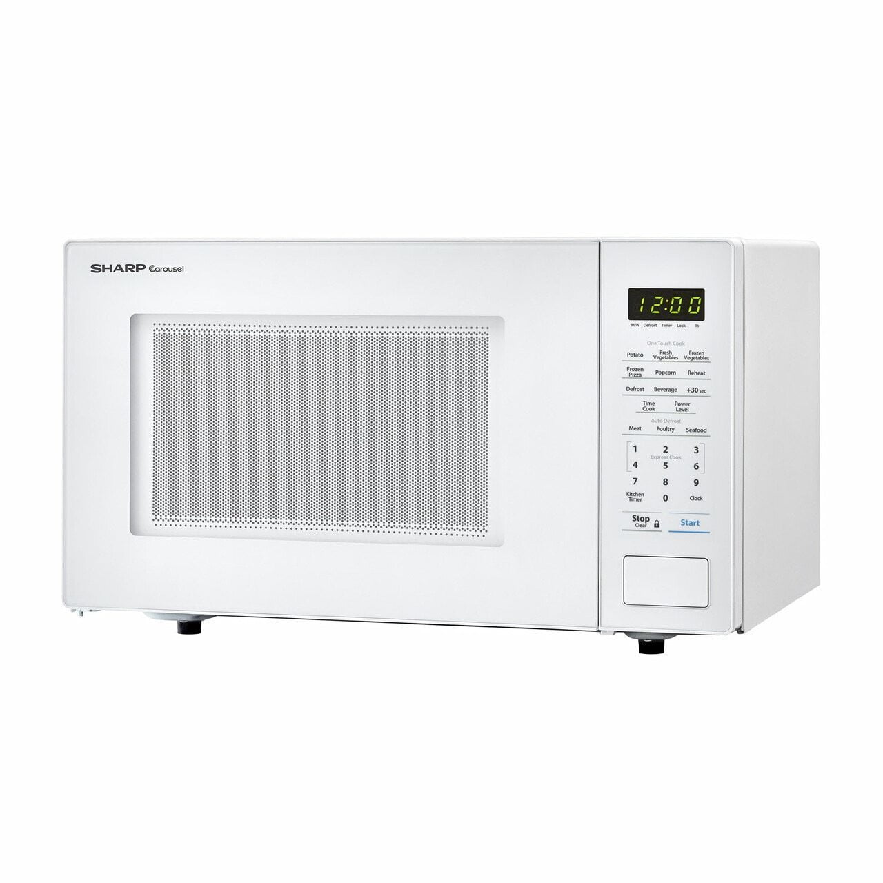 Sharp SMC1131CW 1.1 Cu. Ft. 1000W Sharp Countertop White Microwave
