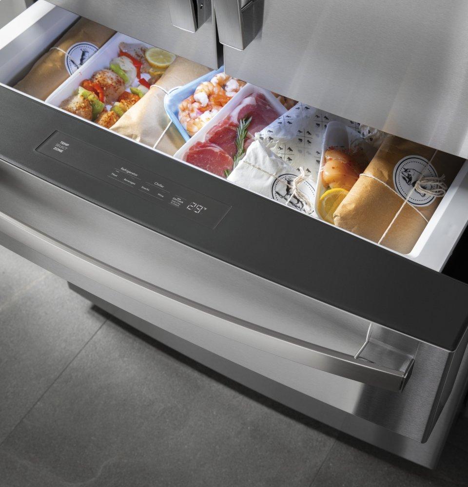 Ge Appliances PVD28BYNFS Ge Profile™ 27.9 Cu. Ft. Smart Fingerprint Resistant 4-Door French-Door Refrigerator With Door In Door