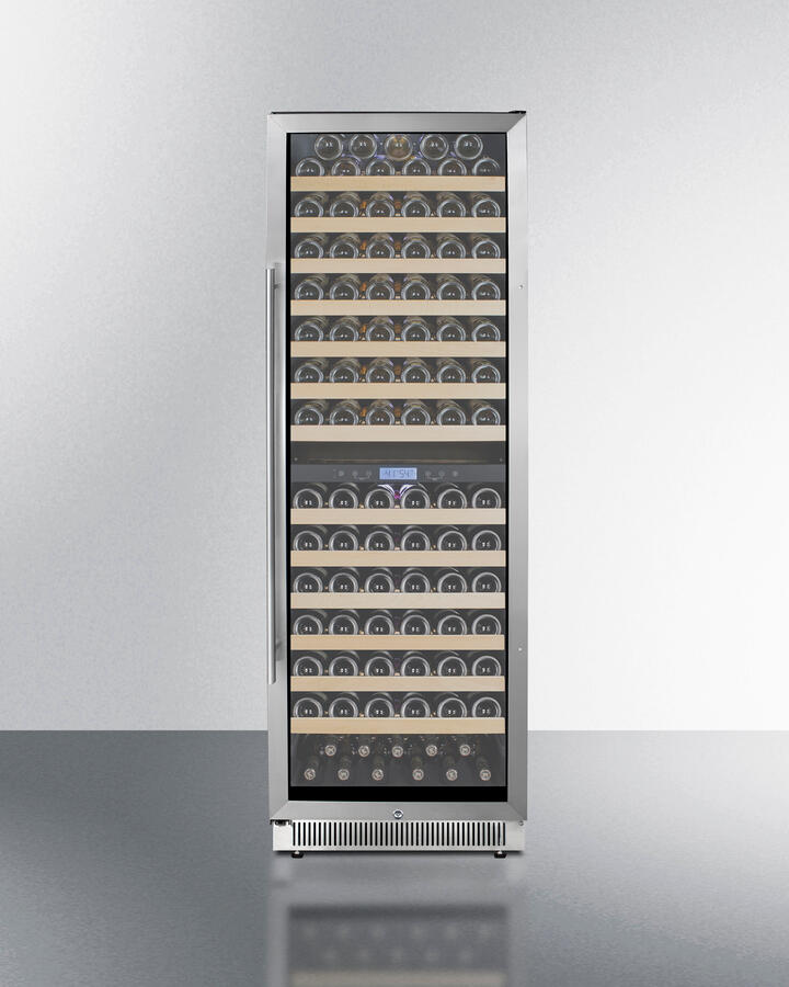 Summit SWC1966BCSS 24" Wide Dual Zone Wine Cellar