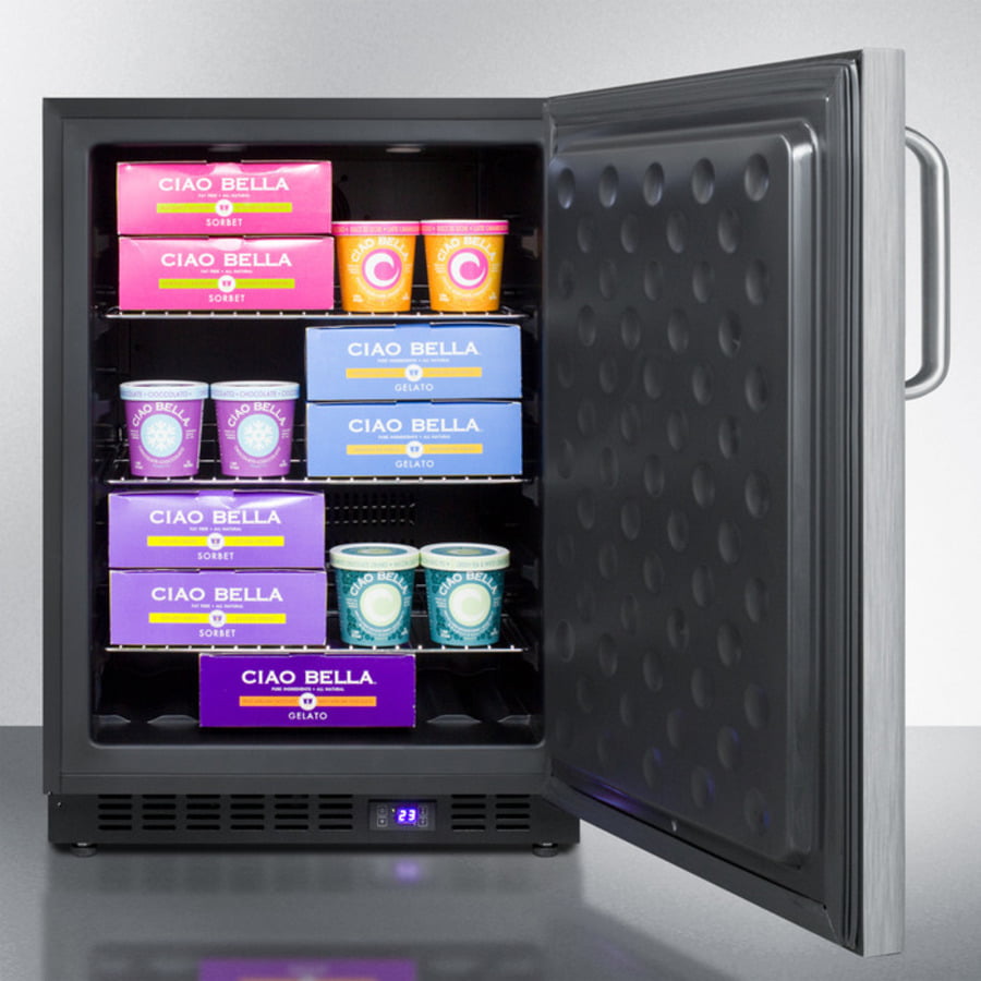Summit SCFF53BXSSTB 24" Wide Built-In All-Freezer