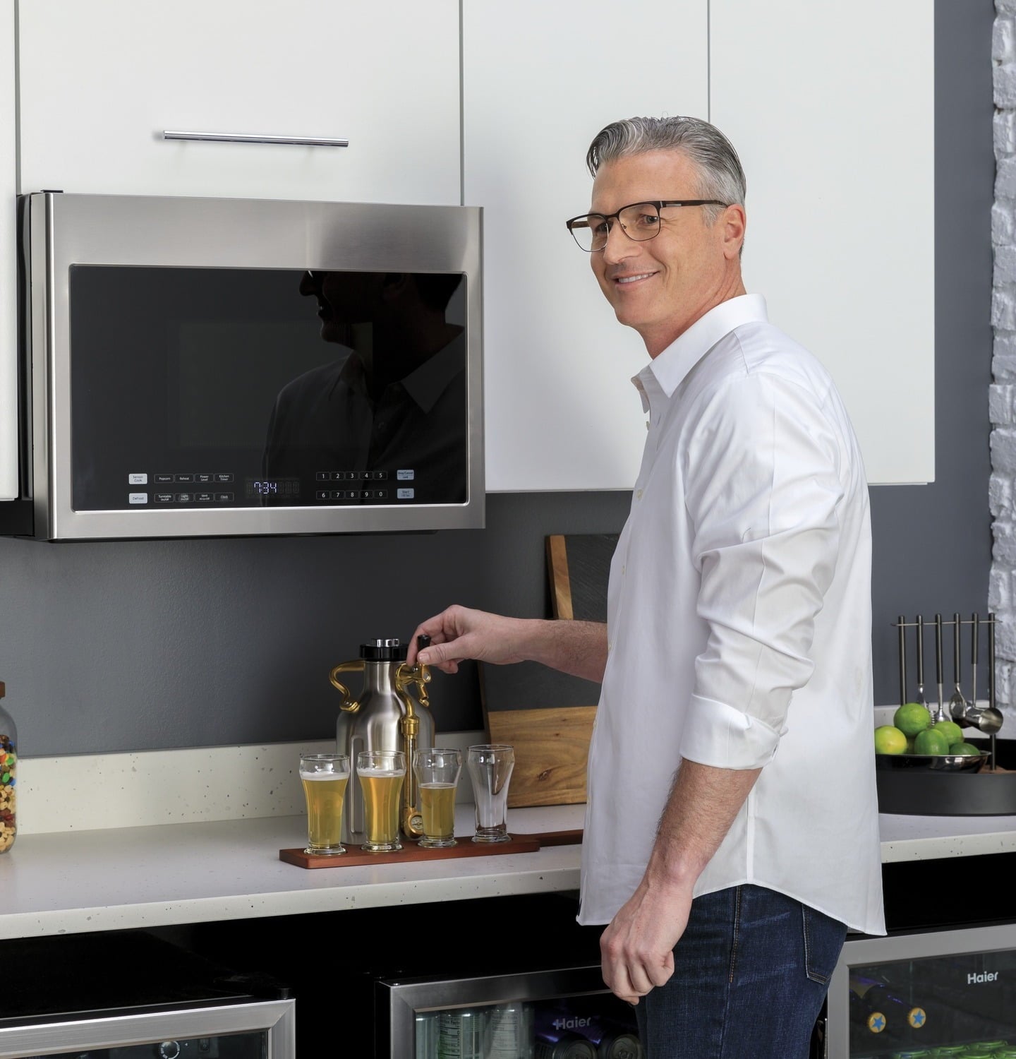 Haier QDT125SSLSS Haier 18" Stainless Steel Interior Dishwasher With Sanitize Cycle