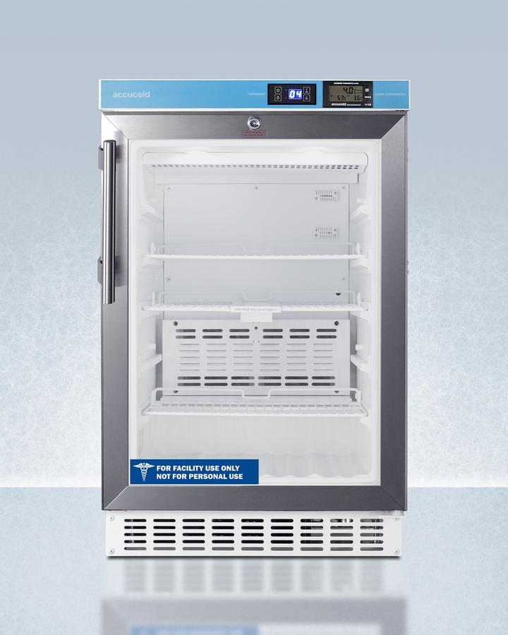 Summit ACR46GLCAL 20" Wide Built-In Pharmacy All-Refrigerator, Ada Compliant