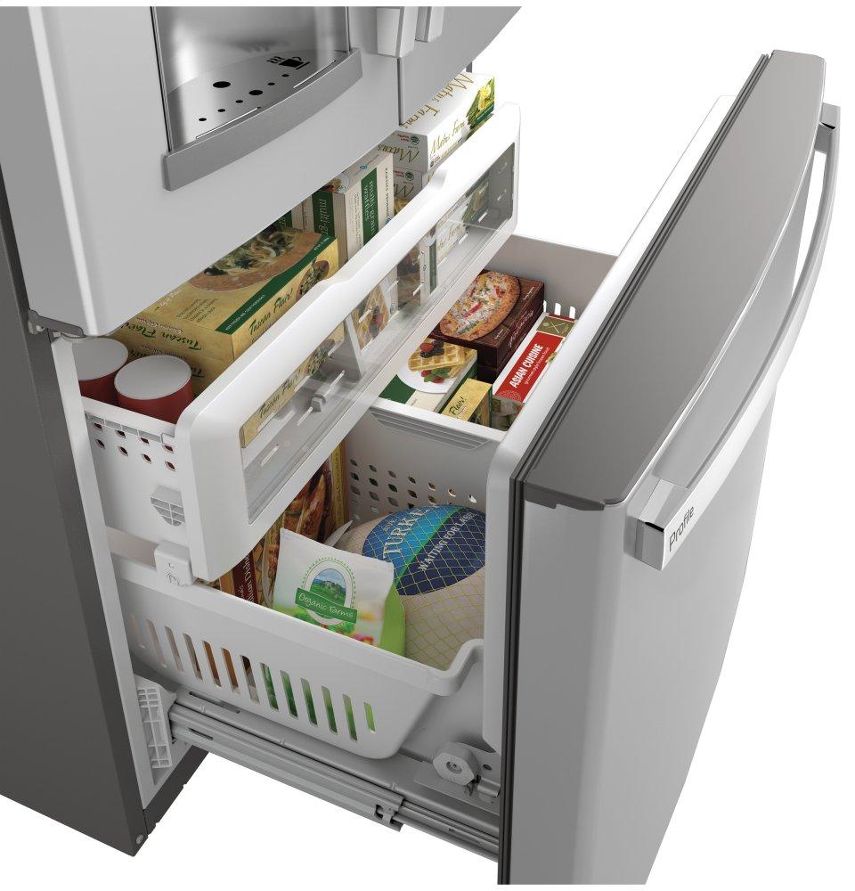 Ge Appliances PFE28PYNFS Ge Profile™ Series Energy Star® 27.7 Cu. Ft. Smart Fingerprint Resistant French-Door Refrigerator With Keurig® K-Cup® Brewing System